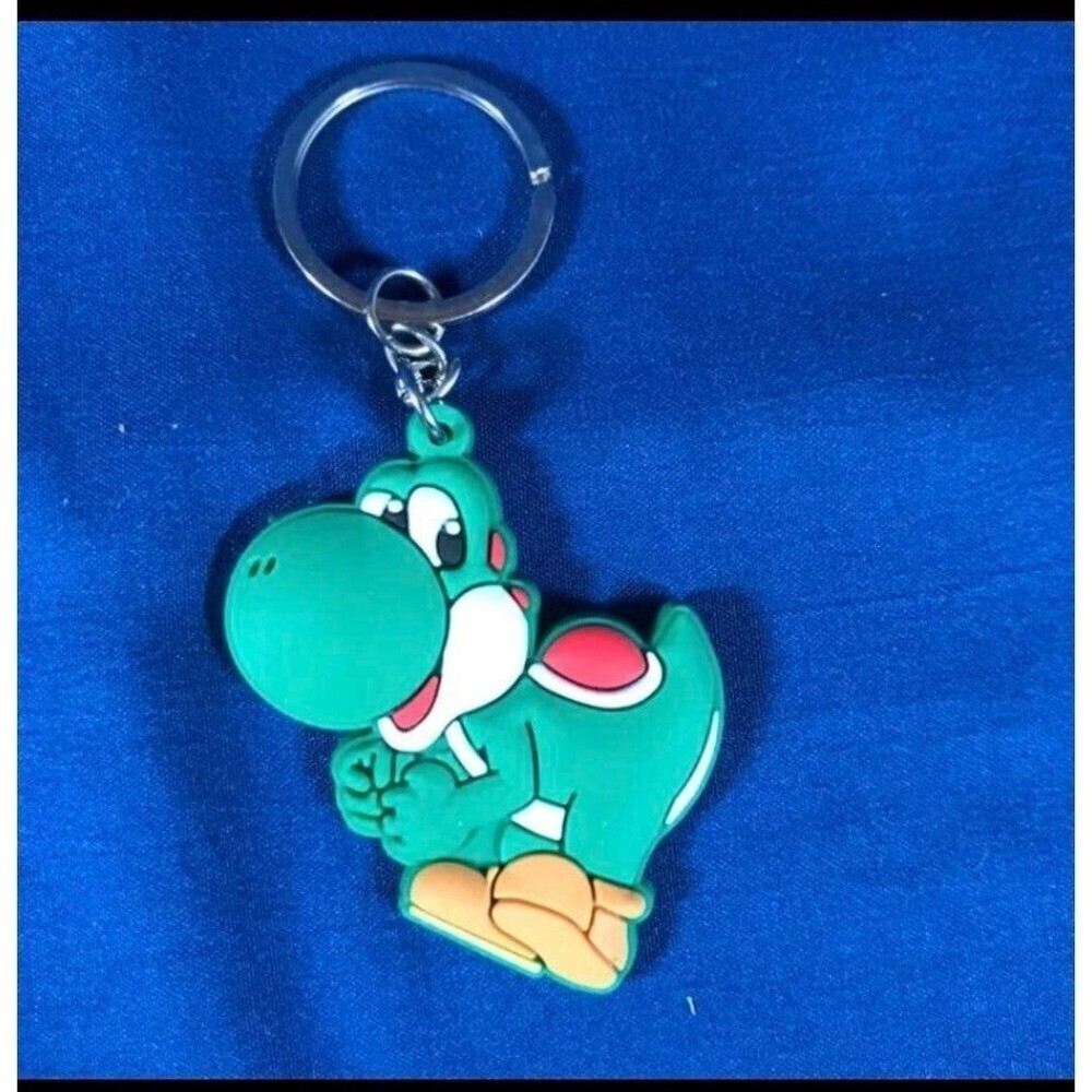 Super Mario Bros Yoshi Rubber Keychain